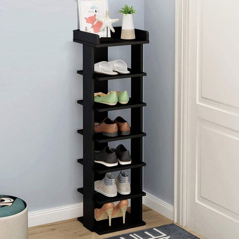 Modern Shoe Rack Organizer, Space Saving Shoes Storage, Wooden Shoes Racks - Image 6