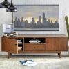 Wooden Tv Stand with Cabinet