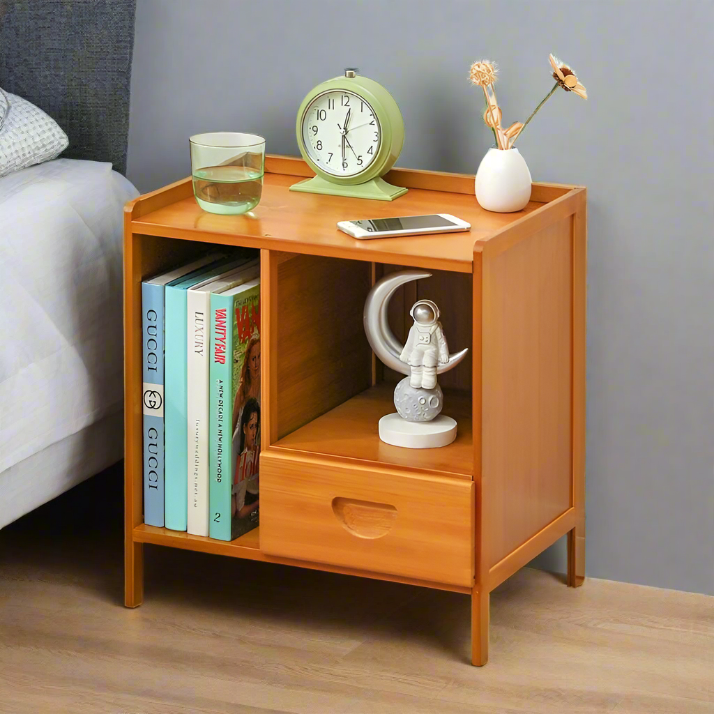 Exclusive Wooden Bedside Table - Image 2