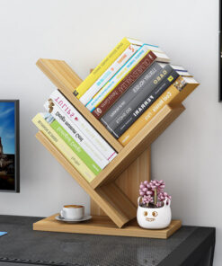 Wooden 3 Layers Tree Mini Bookshelf - Image 5