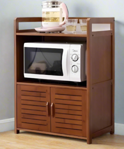 Minimalist Wooden Oven Rack Organizer