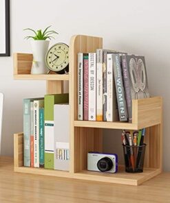 Wooden L-Shape Mini Book Shelf For Office/ Home - Image 3