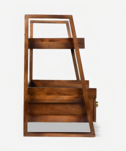 Wooden Versatile Kitchen Organizer Rack with Drawer - Image 9