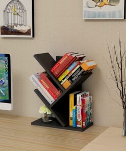 Wooden 3 Layers Tree Mini Bookshelf - Image 3