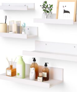 Wall Mounted Wood Shelves for Bedroom, Living Room, Bathroom, Kitchen, Small Picture Ledge Shelves - Image 10