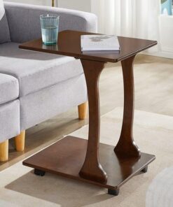 Modern Bedside Coffee Table | Wooden Bedside Tea Table | Bedside Laptop Table - Image 5