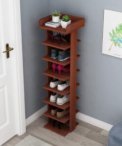 Modern Shoe Rack Organizer, Space Saving Shoes Storage, Wooden Shoes Racks - Image 3