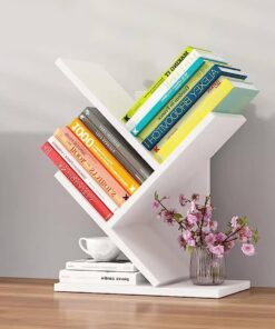 Wooden 3 Layers Tree Mini Bookshelf