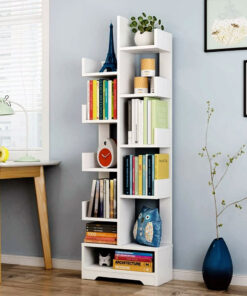 Wooden L Shape Bookshelf for Office & Home