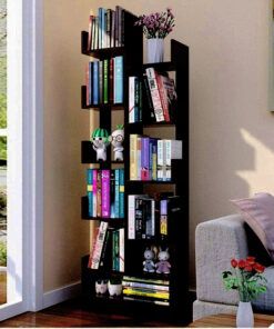 Wooden L Shape Bookshelf for Office & Home - Image 5