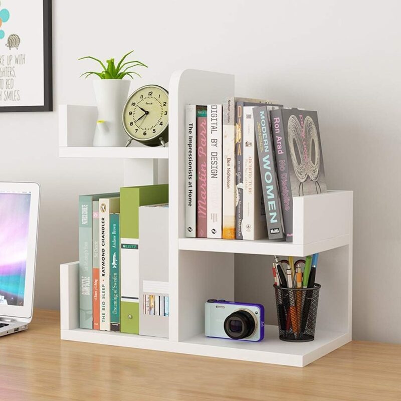 Alternative view of Wooden L-Shape Mini Book Shelf For Office/ Home
