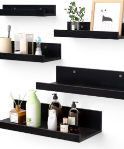 Wall Mounted Wood Shelves for Bedroom, Living Room, Bathroom, Kitchen, Small Picture Ledge Shelves - Image 3