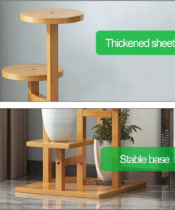 5 Tier Wooden Flower Plant Stand For Living Room, Office, Balcony - Image 5