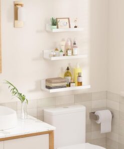Wall Mounted Wood Shelves for Bedroom, Living Room, Bathroom, Kitchen, Small Picture Ledge Shelves - Image 5