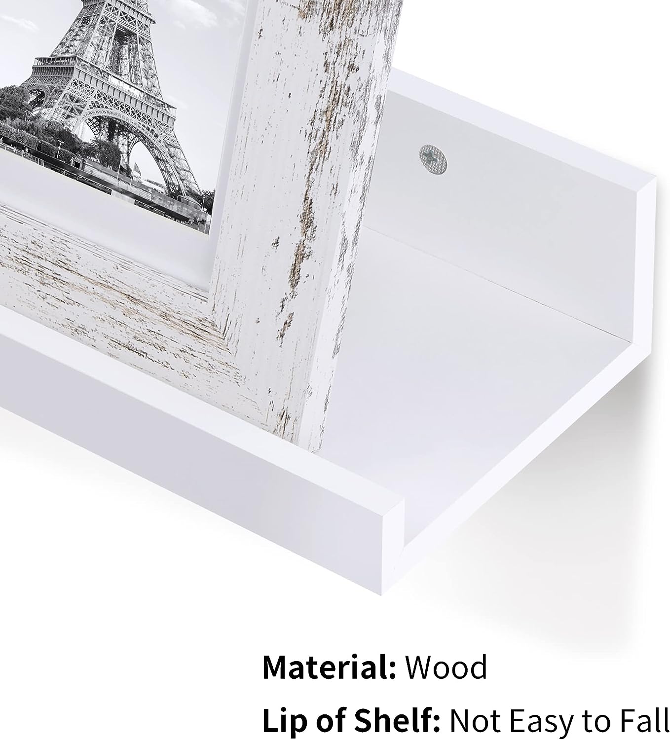 Wall Mounted Wood Shelves for Bedroom, Living Room, Bathroom, Kitchen, Small Picture Ledge Shelves - Image 13