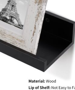 Wall Mounted Wood Shelves for Bedroom, Living Room, Bathroom, Kitchen, Small Picture Ledge Shelves - Image 17