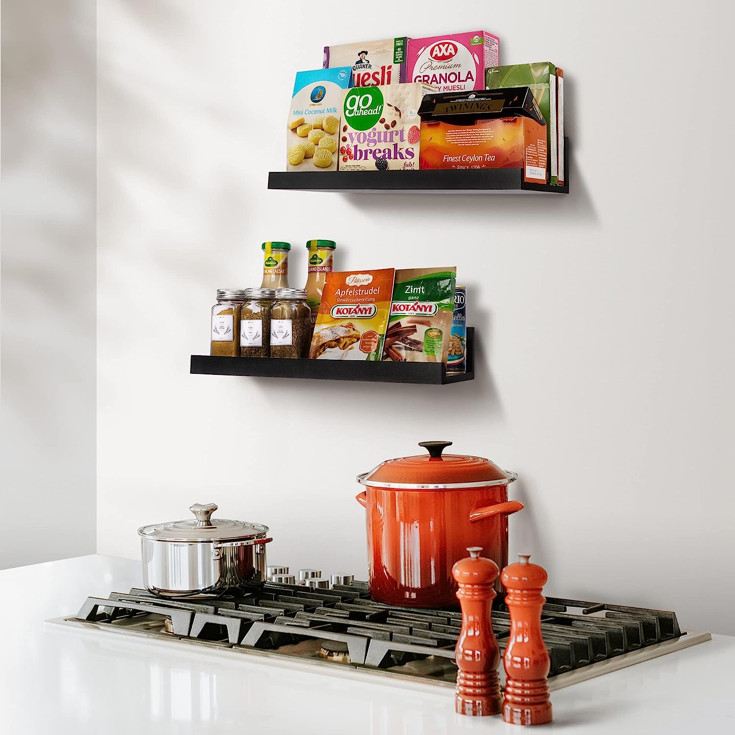 Wall Mounted Wood Shelves for Bedroom, Living Room, Bathroom, Kitchen, Small Picture Ledge Shelves - Image 6