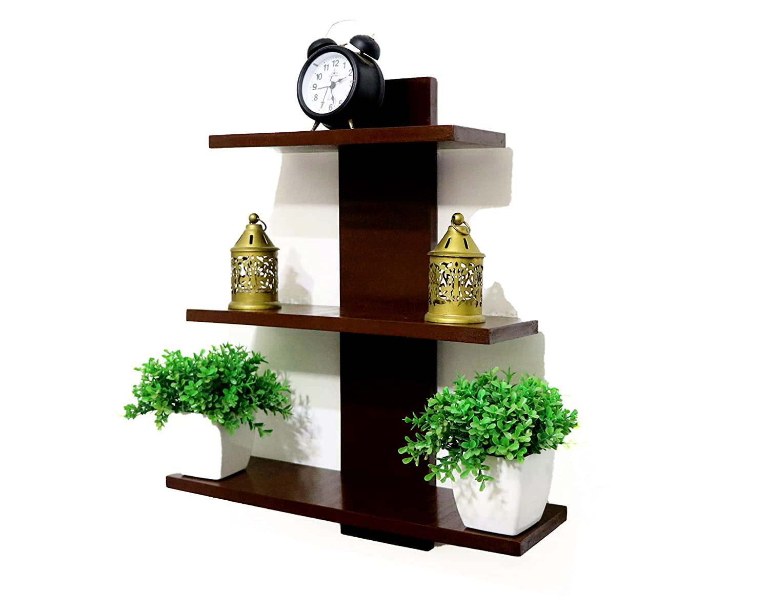 Wooden Wall Shelf for Home Decor Items, Living Room and Bedroom | Dime Store Wall Shelves - Image 3