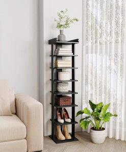 7 Tiers Vertical Shoe Rack, Wooden Shoes Racks