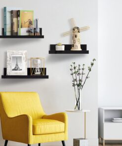 Wall Mounted Wood Shelves for Bedroom, Living Room, Bathroom, Kitchen, Small Picture Ledge Shelves - Image 8