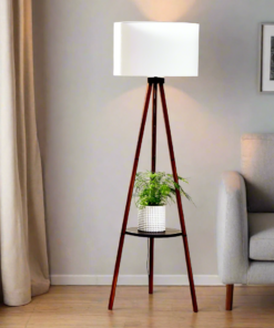 Wooden Trypod Floor Lamp for Bedroom , Living Room