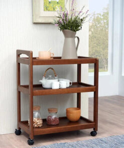 Modern Wooden Tea Trolly
