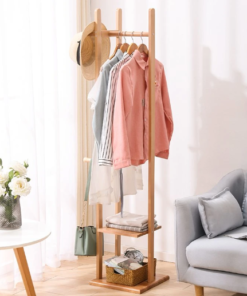 Wooden Clothes Hanger Stand | Minimalist Coat, Hat Hanger