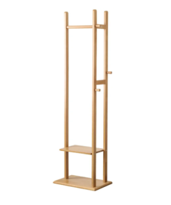 Wooden Clothes Hanger Stand | Minimalist Coat, Hat Hanger - Image 5