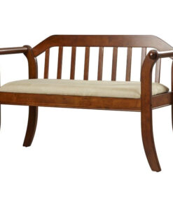 Modern Wooden 2 Seat Sofa - Image 3