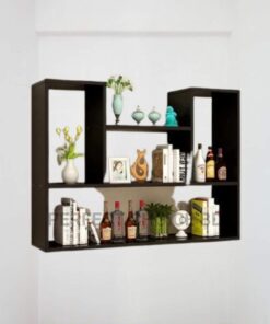 Alternative view of Modern wooden wall mount bookcase / Wall shelf