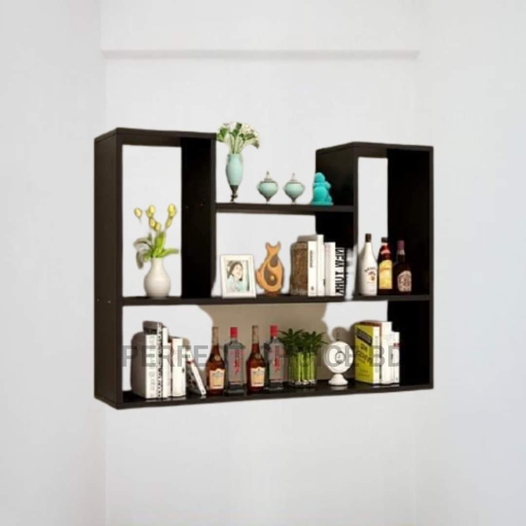 Modern wooden wall mount bookcase / Wall shelf - Image 2