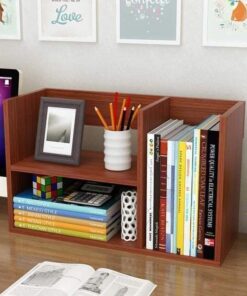 Wooden Bookshelf for Office Desk