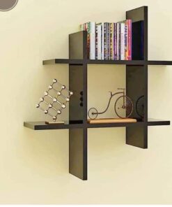 Unique Wooden wall shelf Office / Home