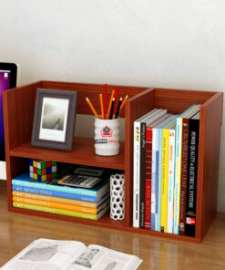 Wooden Bookshelf for Office Desk