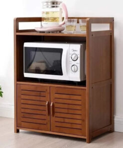 Minimalist Wooden Oven Rack Organizer