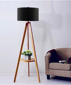 Wooden Trypod Floor Lamp for Bedroom , Living Room