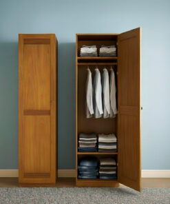 Minimalist Single Door Wardrobe | Wooden Single Door Almirah - Image 3