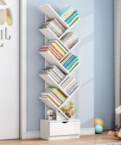 9-Tier Tree Shape Book Shelf | Wooden Tree Shape Bookshelf for Office & Home - Image 6