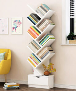 9-Tier Tree Shape Book Shelf | Wooden Tree Shape Bookshelf for Office & Home - Image 5