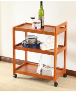 Modern Wooden Tea Trolly - Image 4