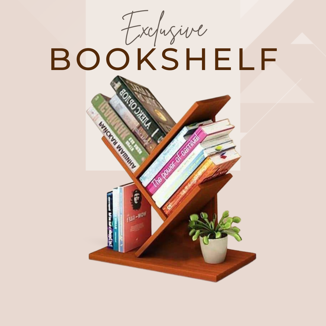 Wooden 3 Layers Tree Mini Bookshelf - Image 2