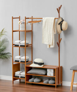 Bedroom Closets Storage Organizer | Wooden Clothes Stand | wooden Alna