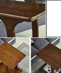 Modern Bedside Coffee Table | Wooden Bedside Tea Table | Bedside Laptop Table - Image 6