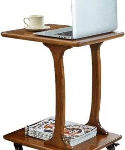 Modern Bedside Coffee Table | Wooden Bedside Tea Table | Bedside Laptop Table - Image 7