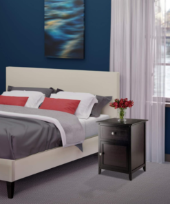 Wooden Bedside Table with Cabinet - Image 13