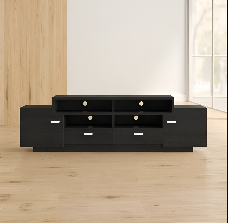 Elegant TV Stand with Cabinet | Wooden TV Stand - Image 5