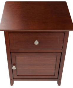 Wooden Bedside Table with Cabinet - Image 5