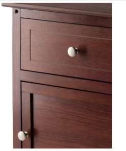 Wooden Bedside Table with Cabinet - Image 7