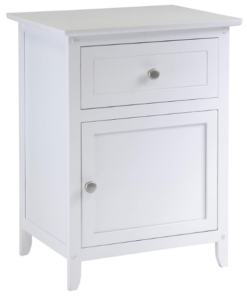 Wooden Bedside Table with Cabinet - Image 9