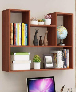 Modern wooden wall mount bookcase / Wall shelf